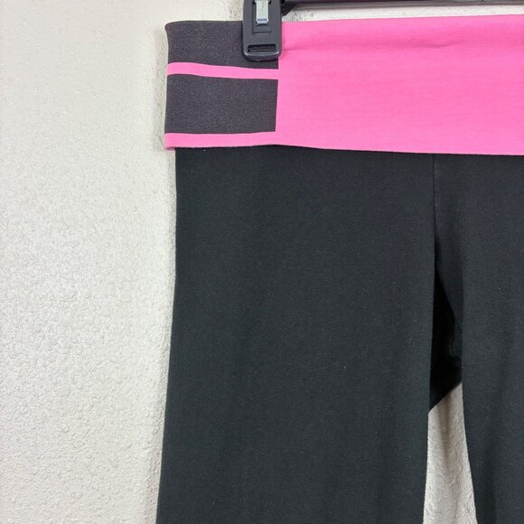 PINK Y2K Foldover Leggings Yoga Pants Small Sporty - Picture 4 of 8
